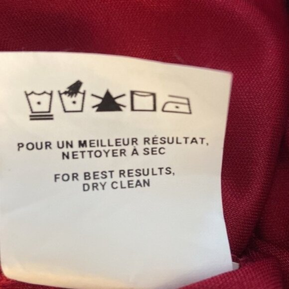 Le Chateau red one shoulder draped ruched web sleeve mini cocktail dress M - Picture 14 of 15